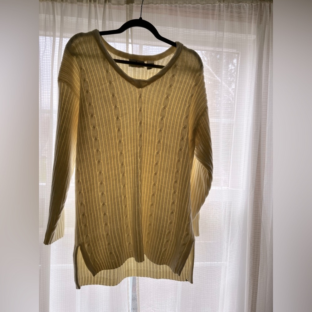 Cream detailed sweater